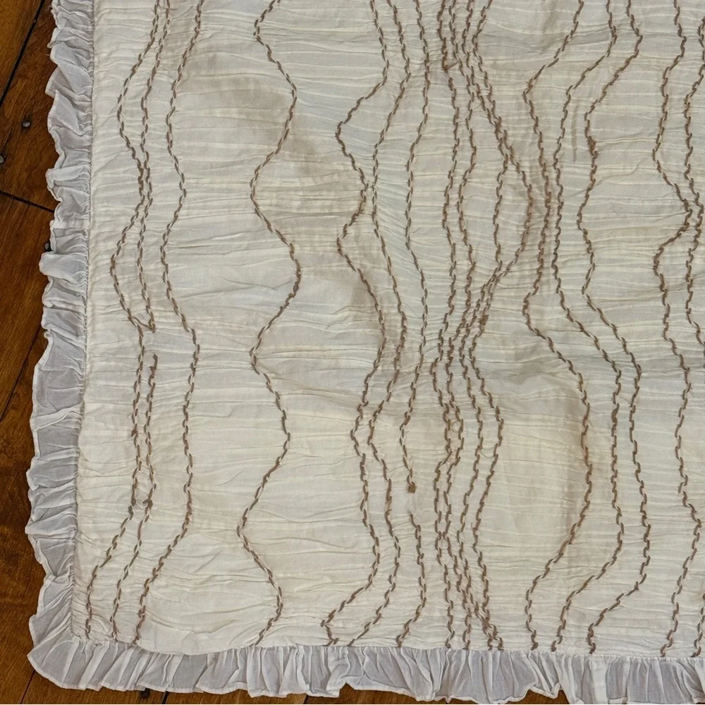 Pottery Barn Smocked Ruffled Euro Sham - Picture 5 of 11